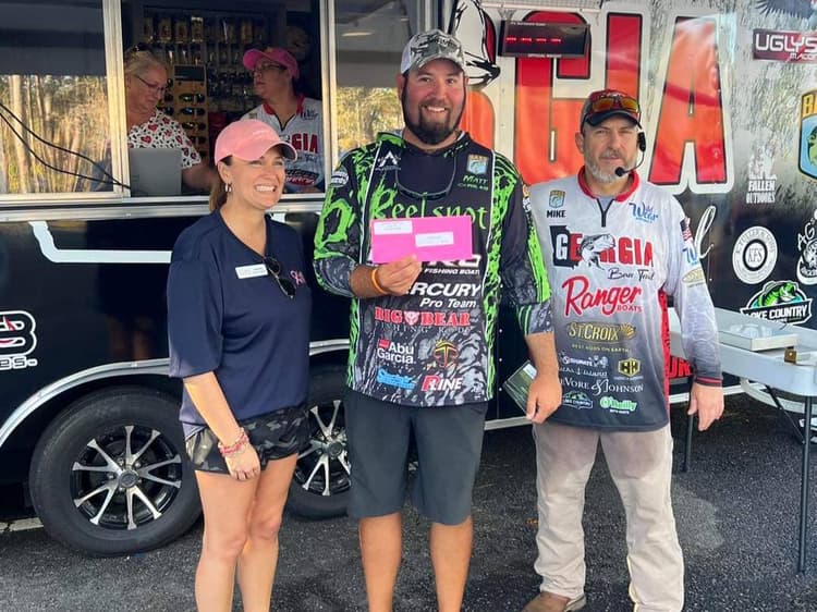 3rd PLACE FINISH  Casting in Pink Bass Tournament  Lake Sinclair